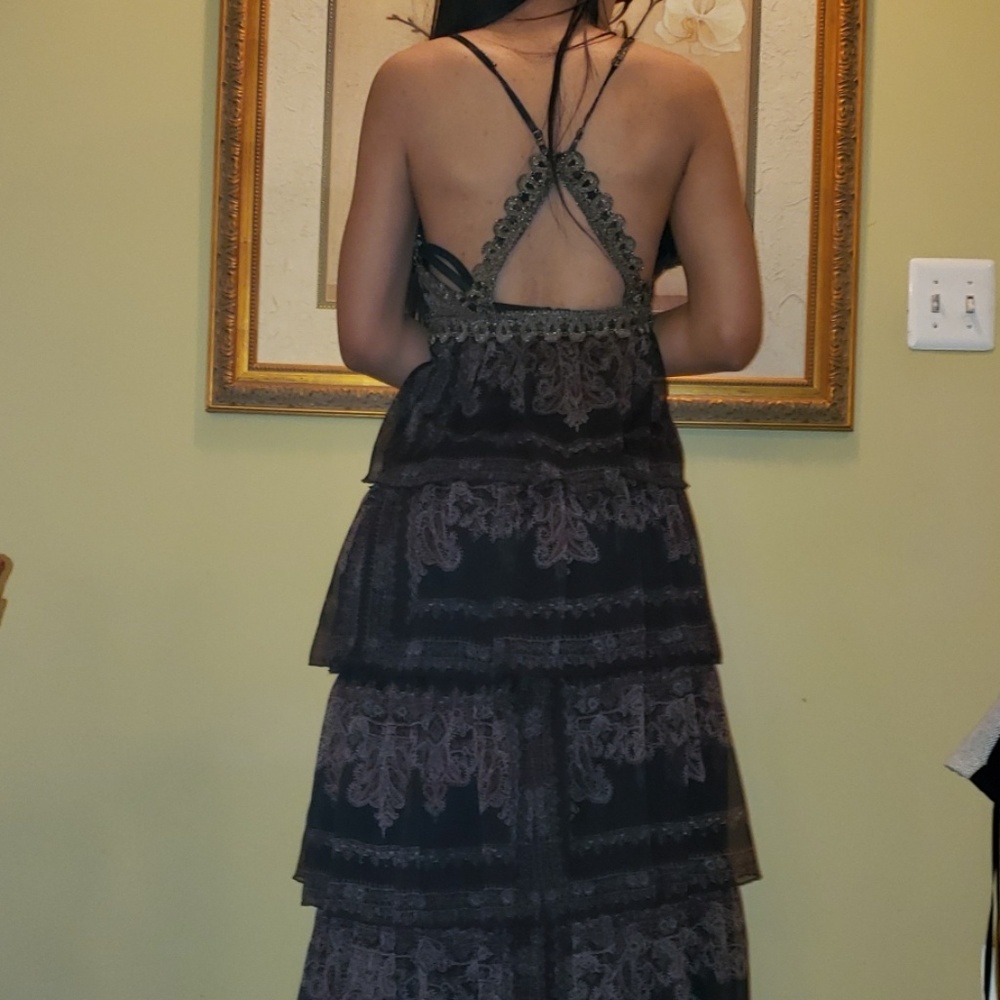 ALICE AND OLIVIA NWT RARE boho typ print tiered fabulous maxi dress SIZE…